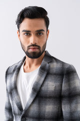 Bold Checkered Blazer