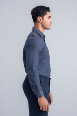 Slim Fit Dobby-Textured Templeton Formal Shirt