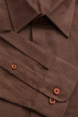 Slim Fit Dobby-Textured Templeton Formal Shirt