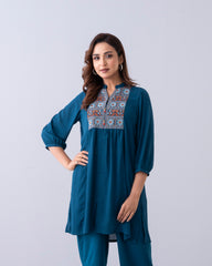 Relaxed Fit Embroidered  Ethnic Kurti