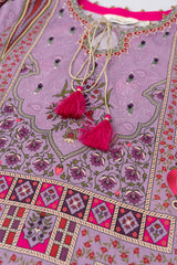 Smart Fit Printed Three-Piece Lawn with Silk Dupatta