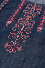 Smart Fit Denim-Style Embroidered Ethnic Kurta