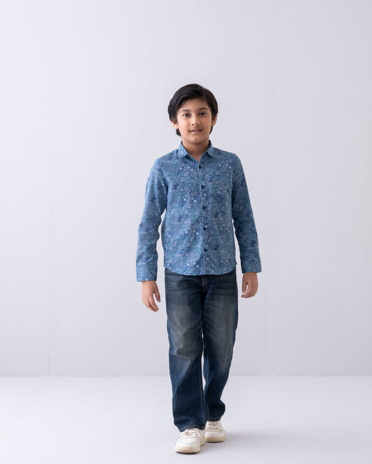 Prince Printed Casual Shirt (6-8 Years)