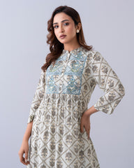 Smart Fit One-Piece Embroidered Ethnic Kurta