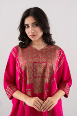 Relaxed Fit Embellished Two-Piece Semi Formal Ethnic Set