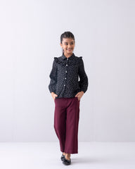 Girls' Printed Woven Top (6-8 Years)