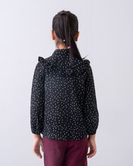 Girls' Printed Woven Top (6-8 Years)