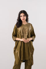 Relaxed Fit Embellished Two-Piece Semi Formal Ethnic Set