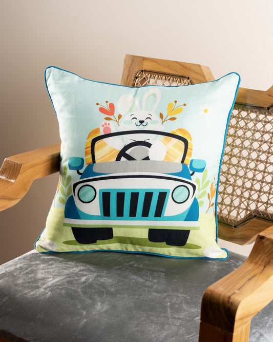 Cushion Cover - Blue Bunny