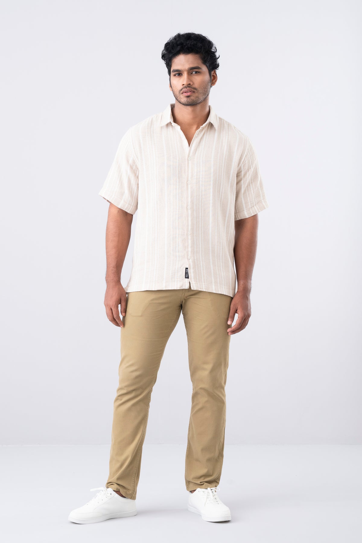 Relaxed Fit Stripe Casual Shirt