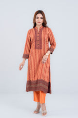 Long-Length Viscose Ethnic Kurta - One Piece
