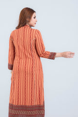 Long-Length Viscose Ethnic Kurta - One Piece