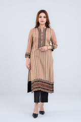 Long-Length Viscose Ethnic Kurta - One Piece
