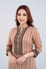 Long-Length Viscose Ethnic Kurta - One Piece