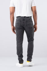 Tapered Fit Black Jeans