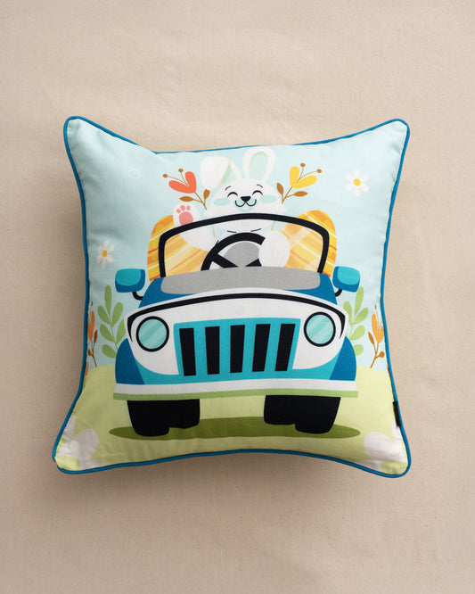 Cushion Cover - Blue Bunny