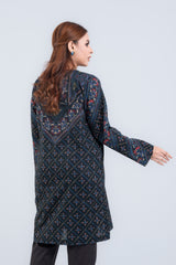 Digital Printed Lawn Kurta with Multicolor Tassels - One Piece