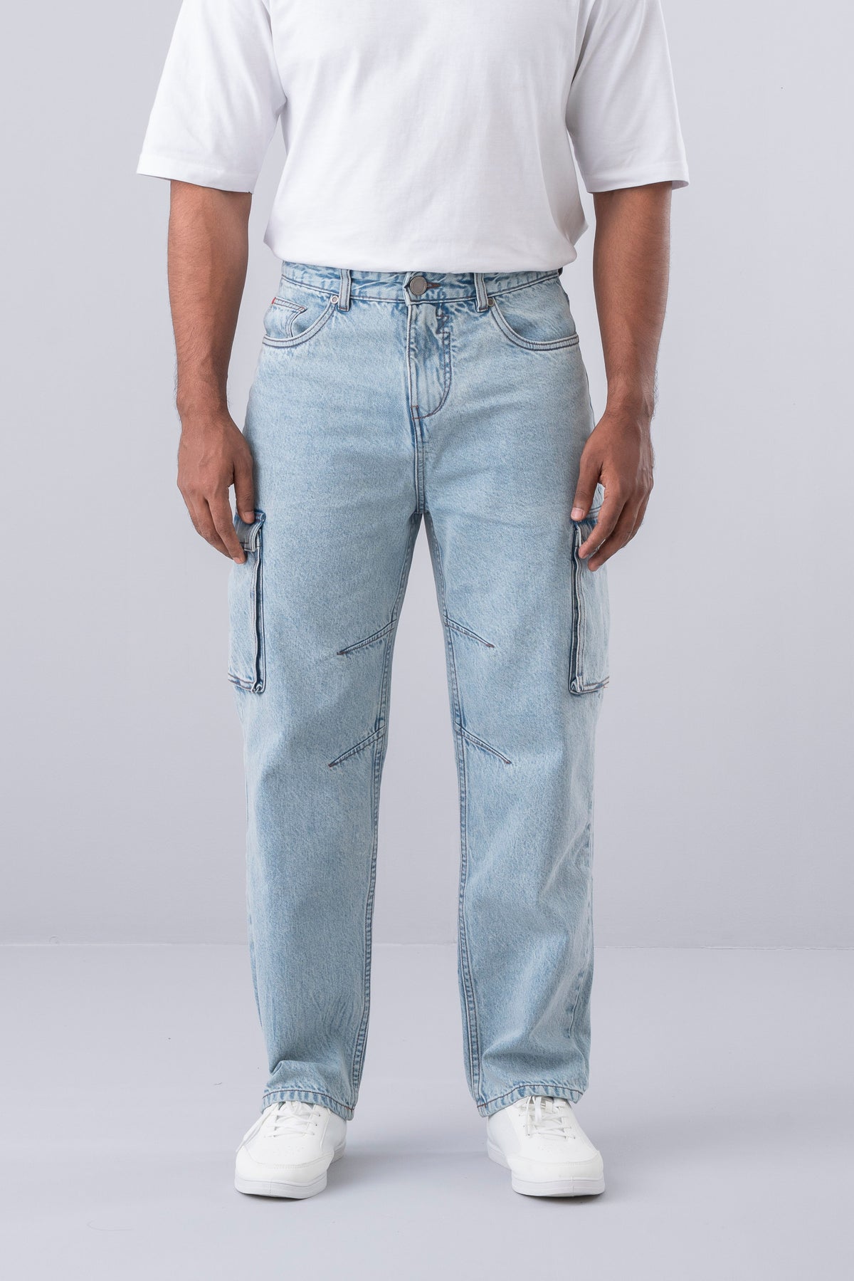 Baggy Fit Blue Jeans