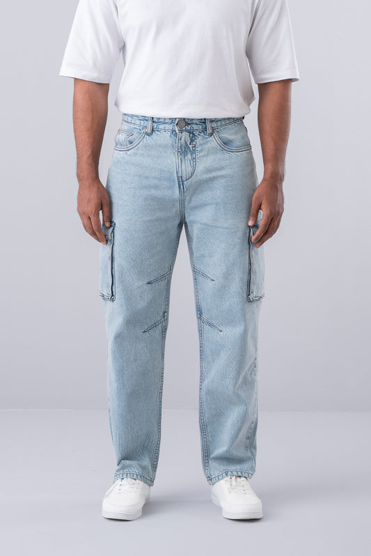 Baggy Fit Blue Jeans