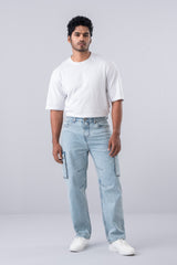Baggy Fit Blue Jeans