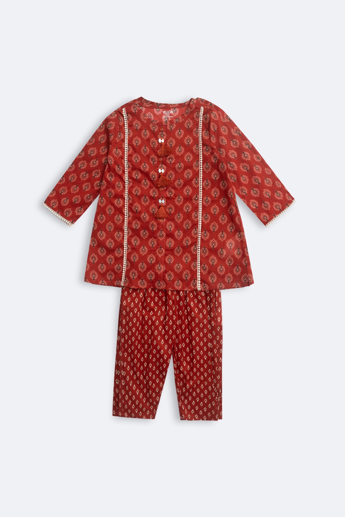 Newborn Girls' Ethnic Set (3-6 Months)