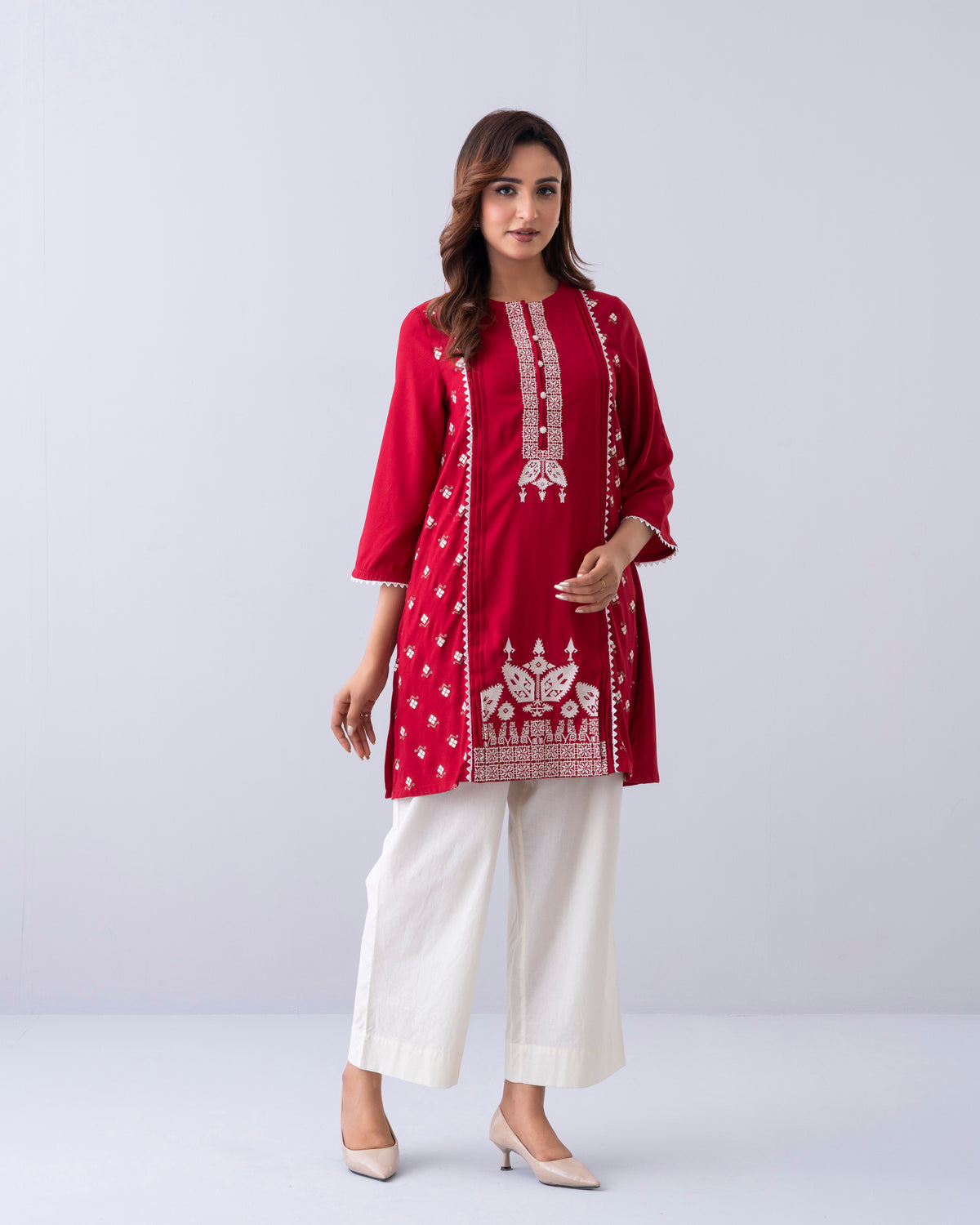 Smart Fit Embroidered Ethnic Kurti