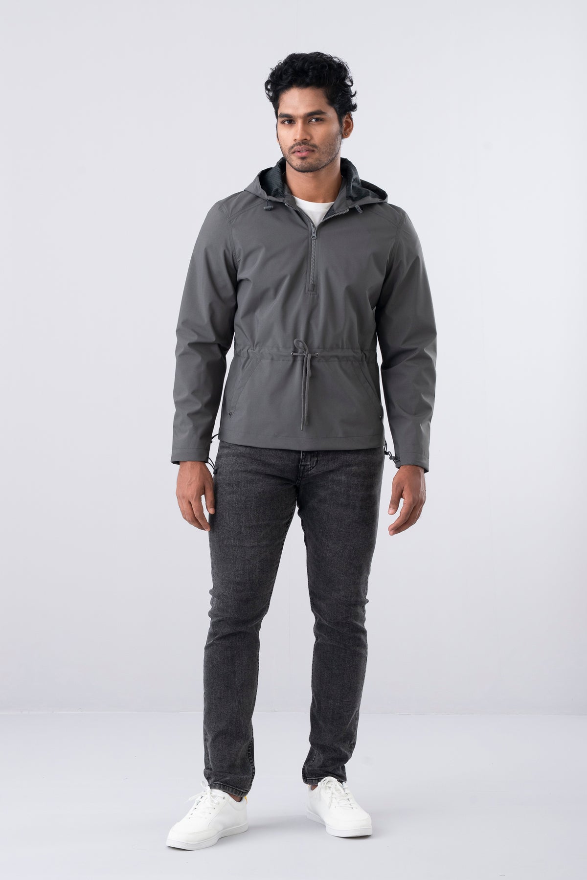 Wind Breaker-Style Hooded Jacket