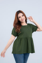 Regular Fit Crew Neck T-Shirt with Tonal Embroidery