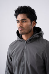 Wind Breaker-Style Hooded Jacket