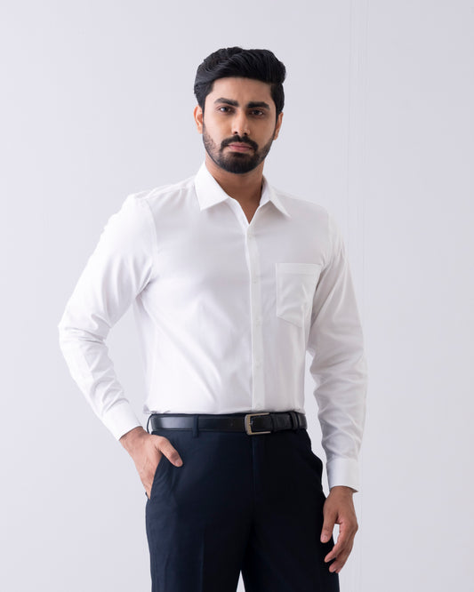 Slim Fit Solid Templeton Formal Shirt