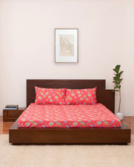 Queen-Size Bed Sheet - Multicolor Paisley