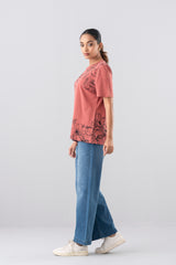 Regular Fit Floral Print T-Shirt