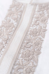 Regular Fit Embroidered Blended Fabric Formal Panjabi