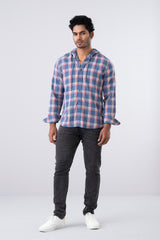 Regular Fit Hooded Casual Shirt
