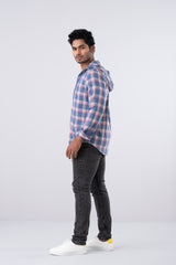 Regular Fit Hooded Casual Shirt