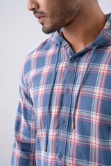 Regular Fit Hooded Casual Shirt