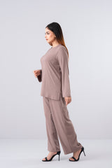 Poly Knit Fabric Two-Piece Set - Mystika