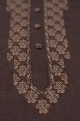 Regular Fit Embroidered Blended Fabric Formal Panjabi