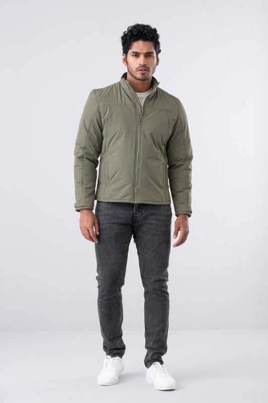 Biker-Style Wind Cheater Jacket