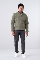 Biker-Style Wind Cheater Jacket