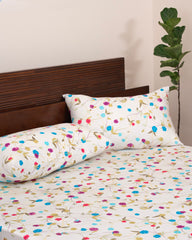 Queen-Size Bed Sheet - Multi Floral