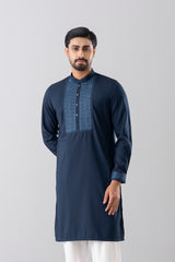 Regular Fit Embroidered Blended Fabric Formal Panjabi