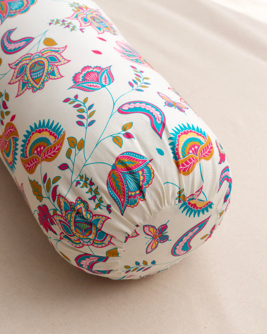Bolster Cover - Multicolor Paisley