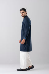 Regular Fit Embroidered Blended Fabric Formal Panjabi