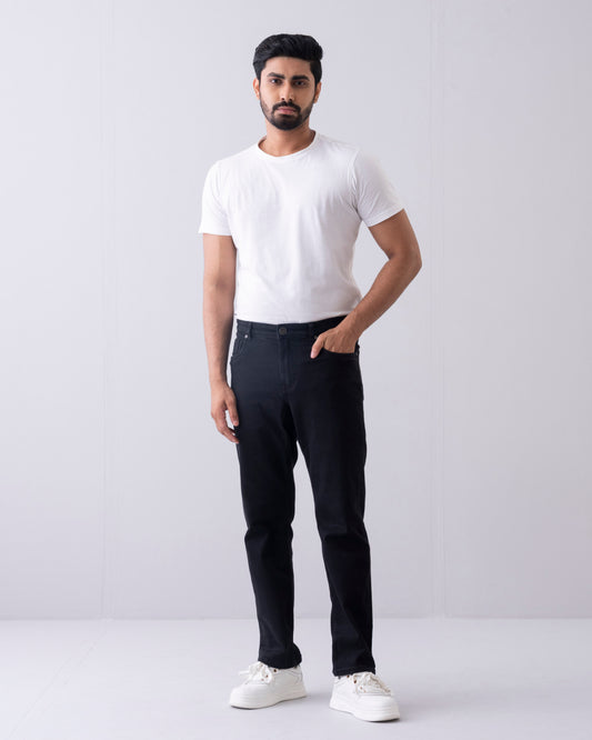 Straight Fit Black Jeans