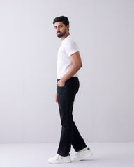 Straight Fit Black Jeans