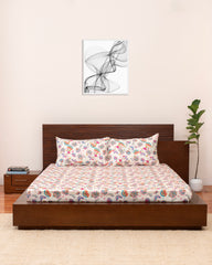 King-Size Bed Sheet - Multicolor Paisley