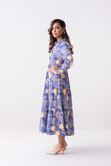 Regular Fit Tiered Long Dress - Mystika