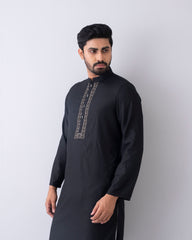 Regular Fit Embroidered Semi-Formal Panjabi