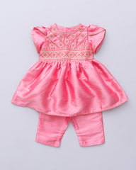 Newborn Girls' Ethnic Partywear Set (6-18 Months)